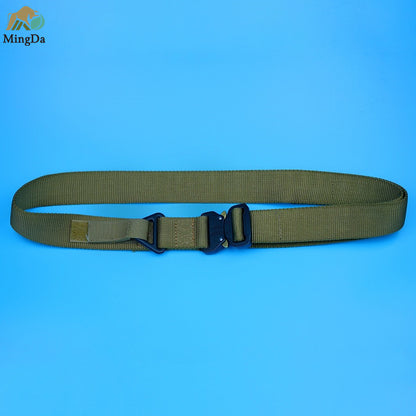 Nylon Belt With Cobra Buckle And Tri-Gilde