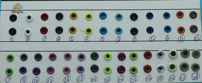 Eyelet With Oil Spray Finished